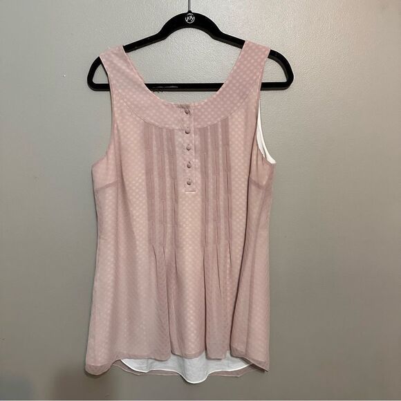 Soft Surroundings mauve flowy tank size medium - Picture 1 of 5